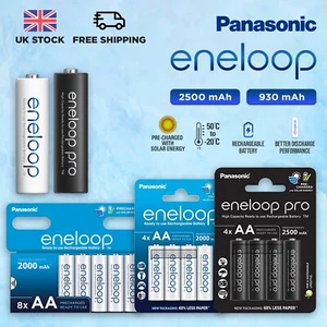 Panasonic Eneloop AA 2000mAh AAA 800mAh AA 2500mAh AAA 930mAh Batteries - Picture 1 of 26