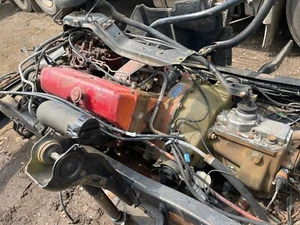 FORD CARGO 4 CYLINDER TRUCK ENGINE & GEARBOX IN CHASSIS RUNS 100% £1000 + vat - Picture 1 of 11