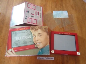 JEU JOUET ** TELECRAN ** avec BOITE VINTAGE ardoise magique - Foto 1 di 9