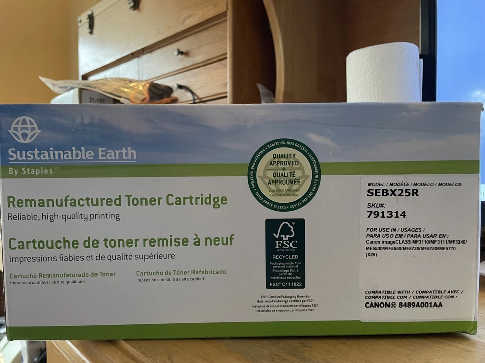 Staples Remanufactured Black Toner Cartridge Canon X25 (8489A001AA) 791314 - Image 1 of 1