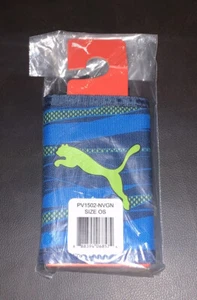 PUMA ~ Rise ~ Trifold Wallet ~ Blue/Green ~ PV1502-NVGN - Picture 1 of 4