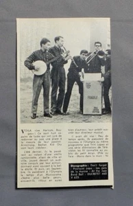 PUB PUBLICITE ANCIENNE ADVERT CLIPPING 41017 GROUPPE DE JAZZ LES HARICOTS ROUGES - Imagen 1 de 1