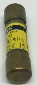 FLK-15 FUSETEK 15 Amp 600Vac Current Limiting Fast Acting Fuse FLK15 (4) - Picture 1 of 2