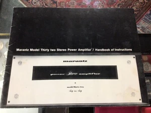 Marantz Modell zweiunddreißig Stereo-Endstufe Bedienungsanleitung - Bild 1 von 14