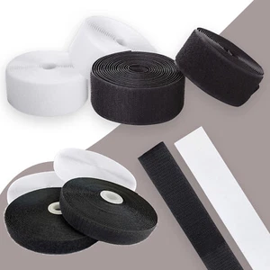 Fastening Tape Self Adhesive Heavy Duty Sticky Strip Sew On Tape Hook Loop - Picture 1 of 41