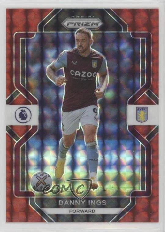 2022-23 Panini Prizm Premier League Red Mosaic Prizm Danny Ings #283 - Image 1 of 2