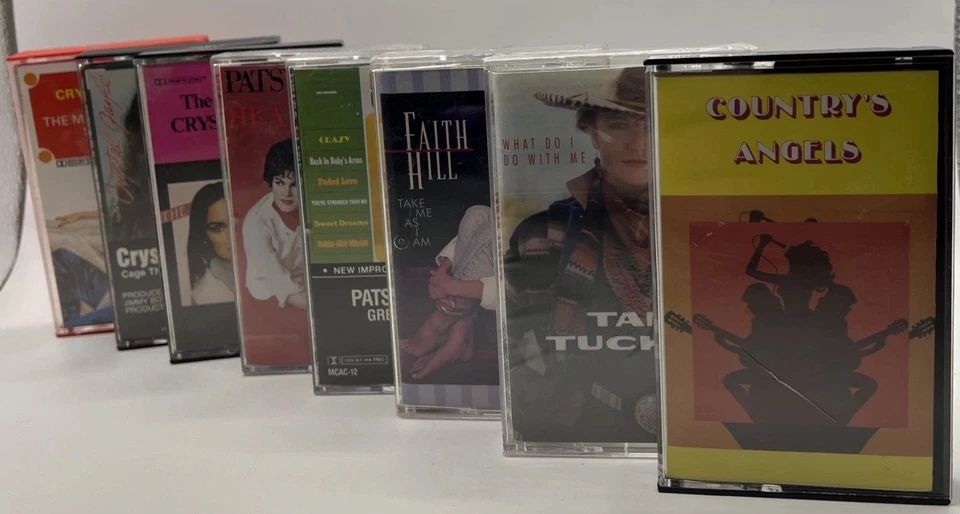 Lot of 8 Assorted Cassette Tapes With Female Country Artists Over The Years - Image 1 of 4