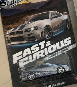 Hot Wheels Silver Series Fast And Furious Nissan skyline GT-R(BNR34) 3/5 - Picture 1 of 2