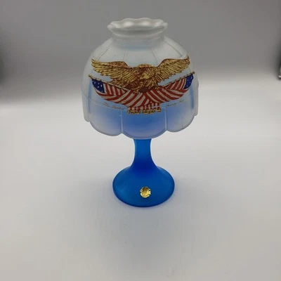 Westmoreland Glass “The Spirit of Seventy-Six” Frosted Glass Fairy Lamp (M) - Image 1 of 4