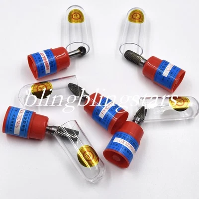5 Types Dental Die Grinder Bits Rotory Tool Cylindrical Cut Tungsten Carbide Bur - Image 1 of 4