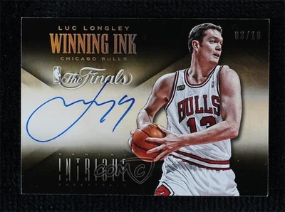 2013-14 Panini Intrigue Winning Ink Gold /10 Luc Longley #17 Auto - Image 1 of 2