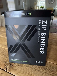 Vault X Signature schwarz 9 Taschen Exo-Tec Reißverschluss Mappe - 360 Karten - neu - schneller Versand - Bild 1 von 2