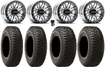 Raceline Ryno Bdlk 14" Mh Wheels 27" BFG KM3 Tires Polaris RZR TS / RS1 - Image 1 of 4