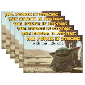 Carte Premio Star Wars Il Mandaloriano Riconoscimento 36 per confezione 8,5" x 5,5" scuola - Foto 1 di 3