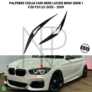 ✅ WIMPERNLID FRONTSCHEINWERFER SCHWARZ GLÄNZEND BMW 1er F20 F21 LCI 2015-2019 ✅ - Bild 1 von 5