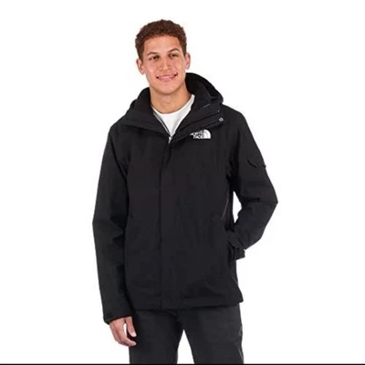 The North Face Men’s Toro Peak 3 in 1 Triclimate Waterproof Hooded Jacket Black - Image 1 of 4