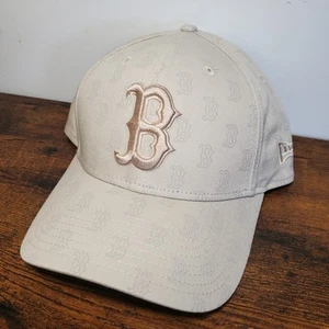 Boston Red Sox Cream/White Monogram New Era 9forty Snapback Hat/Cap - Picture 1 of 4