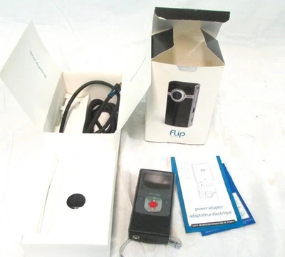 Flip Video Recorder, Model U3212OB, 8Gb RAM, 120 Minutes + Extra Handle, In Box - Image 1 of 4