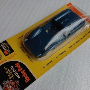 Vintage 1960's Monogram 1/24 Scarab Slot Car Body Kit Blue Metallic - Picture 1 of 10