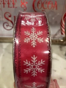 Member's Mark Premium Wired Ribbon 50 Yards Roll 1.5 in Width Holidays NEW - Picture 1 of 3