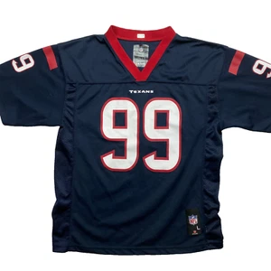 Texans Watt #99 Jersey Youth Boys L Blue Red Short Sleeve NFL - Picture 1 of 11