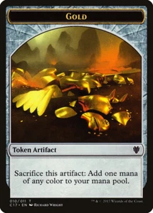 MTG {Gold Token} // {Zombie Token}  - Commander 2017 #T10T5 - Picture 1 of 1