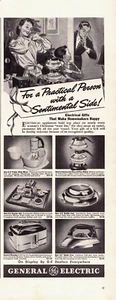 Vintage 1940 G-E For A Practical Person With A Sentimental Side Advertisment - Bild 1 von 1