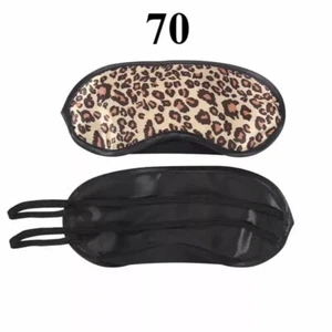 Maschera occhi sonno viaggio 70 LOTTO copertura ombreggiante benda riposo relax aiuto leopardo - Foto 1 di 5