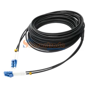 350M Blindé Fibre Câble Lc-Lc UPC Sm 9/125 Duplex Optique Brassage Cordon - Photo 1/7