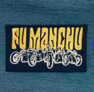 Fu Manchu embroidered patch Red Fang Kyuss Electric Wizard Conan Acid King Grief - Picture 1 of 1