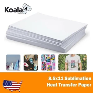 Koala Sublimation Paper 8.5x11 115g for Inkjet Heat Transfer Mugs Tumblers - Picture 1 of 12