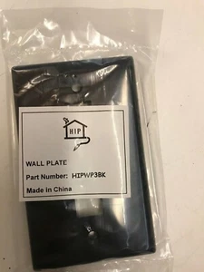 Placa de pared HIP 3 puertos color negro P/N HIPWP3BK (Cantidad 25) - Imagen 1 de 4