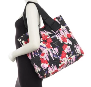 Marc Jacobs Bag Quilted Geo Spot Floral Knot Tote Large New $250 - Picture 1 of 12