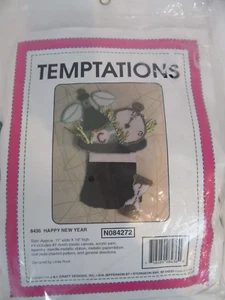Temptations Plastic Canvas Needlepoint Kit 11x19 Happy New Year Kit 8436 - Picture 1 of 2