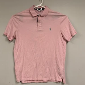 Polo Ralph Lauren Para Hombres Calce Clásico Manga Corta Rosa Polo Medio Poni 21x27 - Imagen 1 de 10