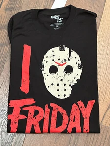 Friday the 13th Jason Mask Men's Crew Neck Short Sleeve T-Shirt Size 2XL - NWT - Picture 1 of 5