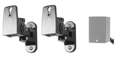 Pair Hidden Wall Swivel Brackets For Boston Acoustics CS23 Bookshelf Speakers - Image 1 of 4