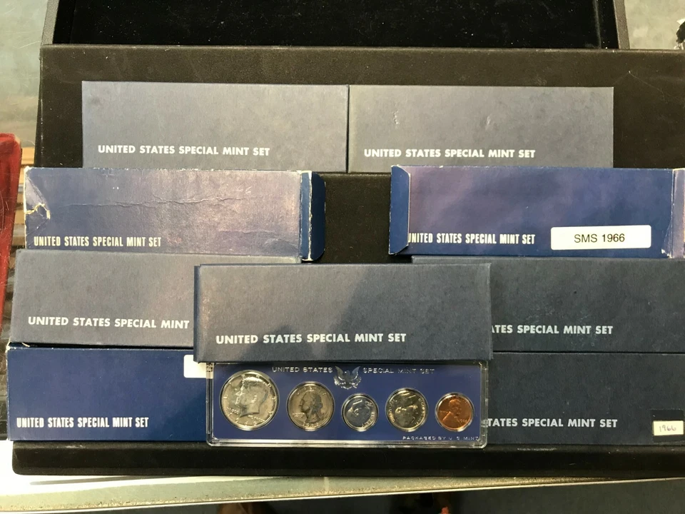 8 Set Lot of 1966 SPECIAL MINT SETS Original Packaging - Image 1 of 1