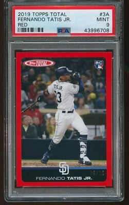 Fernando Tatis Jr 2019 Topps Total Red RC 9/10 PSA 9 MINT - Image 1 of 2