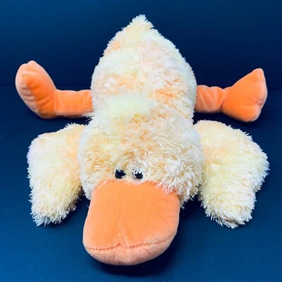 Peluche Baby Gund Amarillo Pollito Pato Peluche Naranja Pies de Pico 43608 Peludo Foto 1 de 4