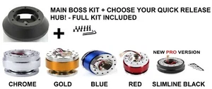 QUICK RELEASE STEERING WHEEL BOSS KIT FIT ALL BMW E36 3 SERIES BERLINA COUPE M3 - Picture 1 of 6