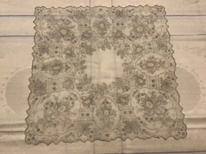 Vintage Antique Appenzell Swiss Style Embroidery Wedding Handkerchief #3 - Picture 1 of 3