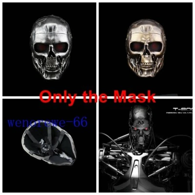 1PC The Terminator Robot Mask Resin Full Face Mask Cosplay Halloween Party Prop - Image 1 of 4