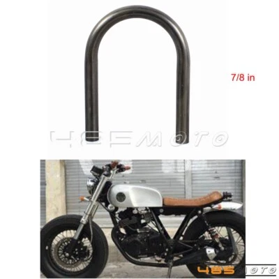 Marco de asiento aro bucle plano motocicleta 7/8" para Honda CB XS Suzuki GS Café Racer Foto 1 de 4