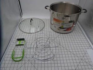 BALL WATERBATH CANNER Stainless ELITE STAINLESS STEEL 21 Quart POT JAR RACK LID - Picture 1 of 19