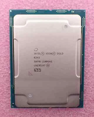Intel Xeon Sixteen-Core Gold 6242 2.8GHz Server CPU Processor 22MB SRF8Y LGA3647 - Image 1 of 2