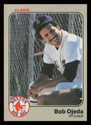 1983 Fleer Bob Ojeda #190 Boston Red Sox Baseball Card - Image 1 of 2