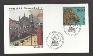 Vatican City 1988 beautiful travel document from Pope John Paul II in Piacenza - Picture 1 of 1