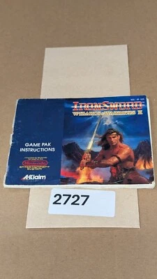 Iron Sword Wizards and Warriors II 2 - Nintento NES - Manual Only **NO GAME! - Image 1 of 4