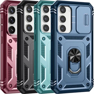 Magnetic Ring Case Lens Slide Protect Cover For Samsung Galaxy S23+/S23 Ultra/FE - Picture 1 of 36
